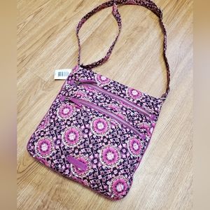 Vera Bradley small vera tote raspberry medallion Crossbody